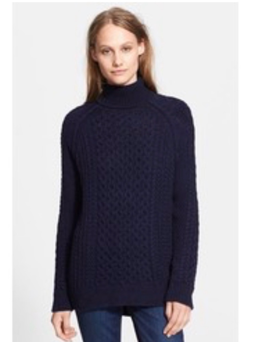Vince Cable Knit Wool Alpaca Turtleneck Sweater Size S